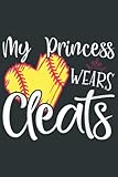 adidas icon 4 baseball cleats  My Princess Wears Cleats Softball Mom Dad Baseball Player: Lined Journal Mint Notebook 6x9 Inch 120 Pages