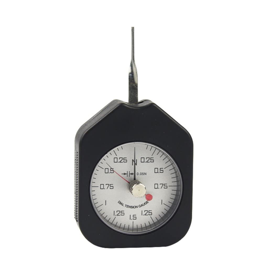 VTSYIQI ATN-1.5-2 Dial Tension Gauge tensionmeter Double/Single Needle Unit Gauge 1.5N Accuracy Pressure Test Pull Test with Handheld Analog Tension Meter Tension Tester, Double Pointers