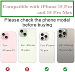 3pcs/Set Back Camera Lens Glass Replacement for iPhone 15 Pro 6.1inch Camera Lens Replacement with Pre-Installed Adhesive + Repair Tool Kit, Anti-Lens Scratch & Waterproof