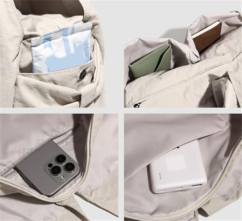 Nylon Tote Bag for Women Lightweight Slouchy Tote Large Hobo Bag Underarm Purse Shoulder Handbag for Travel Gym Work Everyday4