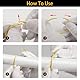 40 Stück gardinenringe zum öffnen,50mm Gardinenringe Vorhangringe,Rundringe Vorhang Clips Duschvorhang Metallklammern für Vorhänge und Gardinenstangen(golden)