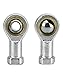 QWORK® 2 Stück 8mm Gelenkkopf Gelenklager, M8 x 1.25 Gelenklager Metrisch Innengewinde Rechtsgewinde selbst-schmierend für Sphärische Gleitstangenenden