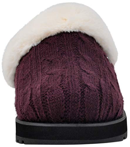 Skechers BOBS from Women's Keepsakes Ice Angel Slipper, Wine, 9 M US