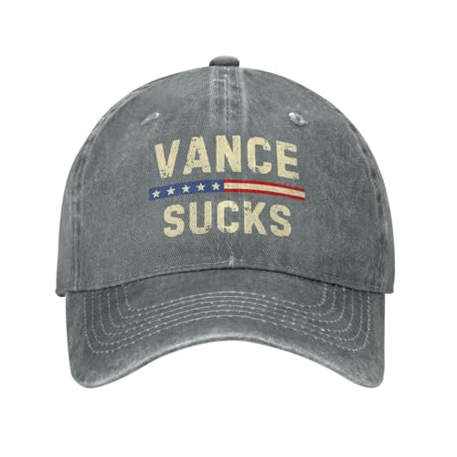 peiyeety Fu-Ck Vance-Mütze, Anti-Vance-Sucks-2028-Baumwollkappe, Grau