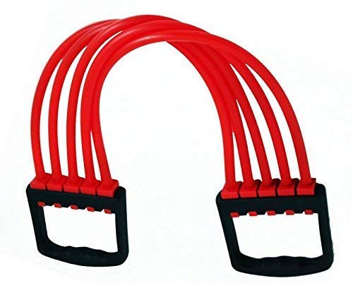 VIRTUAL WORLD Adjustable Multi-Function 5 Rubber Tubes Chest Expander Muscle Pulling Exerciser Gym Equipment (Multicolour) (B08N4CCZGJ) Amazon Price History, Amazon Price Tracker