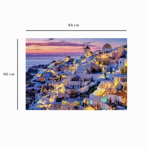 Puzzle 1500 pièces : Coucher de soleil sur Santorin Ravensburger Nathan - vue 10