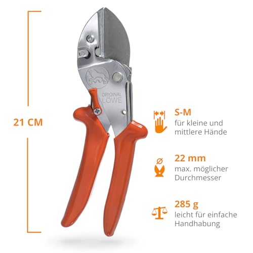Original LÖWE Jagdschere 1.117 - Schneiden statt Sägen - Robuste Amboss-Schere zum Aufbrechen & Zerwirken von Fleisch und Knochen - ideal für Jäger und Förster