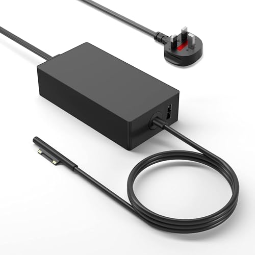 Surface Pro Charger, 5W Microsoft Surface Pro Charger For Surface Pro 3/4/5/6/7/8/9/X, urface Laptop 1/2/3 Surface Go 1/2 Surface Book 1/2