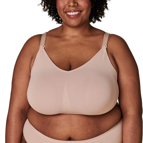 Bravado Designs Body Silk Seamless Nursing Bra for Breastfeeding, Extended Cup Wireless Maternity Bra