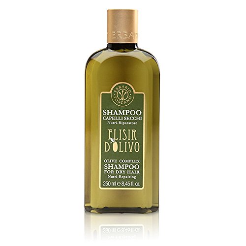 ERBARIO TOSCANO - Shampoo Riparatore per Capelli Secchi con Elisir d'Olivo, Elicriso Bio e Oligoelementi Marini, Delicato e Idratante 250ml