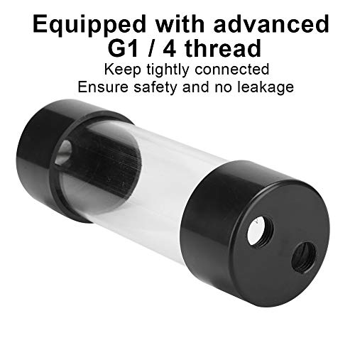 PC Water Cooling Reservoir, 150mm Transparent Cylindrical Computer Water Cooling Reservoir - Image 4