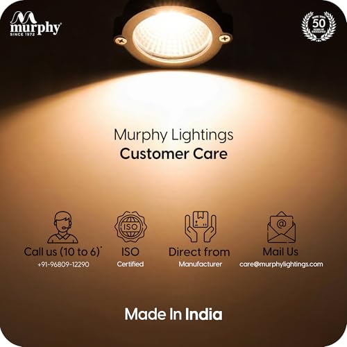 Image of Murphy 5W Heavy-Duty LED Spike Focus Light - IP65 Water Resistant, Adjustable 180, Aluminium Material, Outdoor Garden Lights (Warm White), Pack of 8