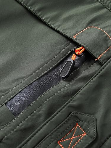 Men's Winter Fleece Lined Waterproof Jacket Hooded Windproof Coat Warm Outdoor Insulated Parka4