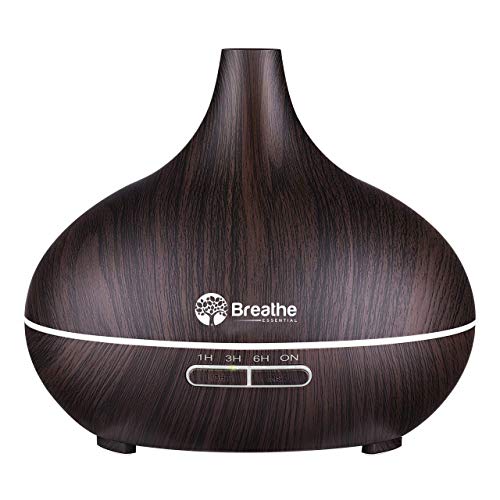 Breathe Essential Oil Diffuser | 550ml Diffusers for Essential Oils with Measuring Cup