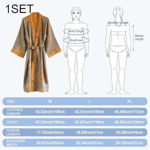 Kimono para hombre estilo japonés contra el calor diario 3