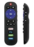 New RC280 Easy to use Remote Control with Netflix Sling hulu vudu Keys fits for TCL Roku TV...