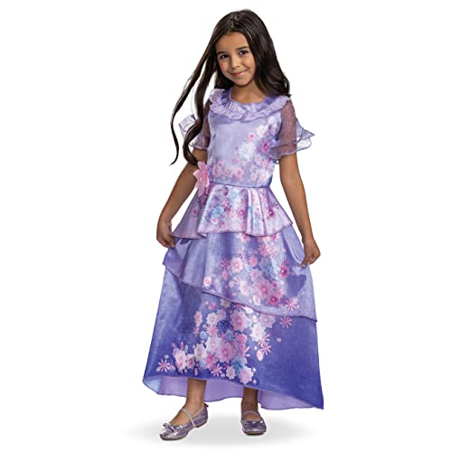 Disguise Isabella Encanto, disfraz oficial de Disney Isabella Encanto, disfraz de Halloween para niñas, talla infantil (7-8), Isabela