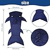 Softan Kids Shark Blanket, Soft Flannel, Boys Toys, Fleece Shark Tail Blanket, Dark Blue, Warm and Soft, Gift for Kids, 19" x 44" fit for Boys Aged 3 to 6 #5