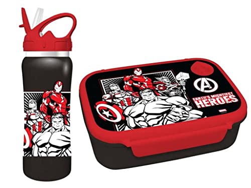 Diakakis Avengers - Lunch Set - Lunch Box + Stainless Steel Drinking Bottle Diakakis Avengers - Lunch Set - Lunch Box + Stainless Steel Drinking Bottle