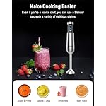 1000W Powerful Immersion Blender handheld, 2025 New Update Hand Blender with 25-Speed, Scratch-Resistant Hand Mixer with Heavy-Duty Copper Brushless Motor and Gift Box - Image 4