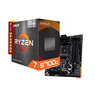 Kit Upgrade Neologic NLI83108 AMD Ryzen 7 5700g, Placa Mãe Asus AM4 B550M-PLUS Tuf Gaming