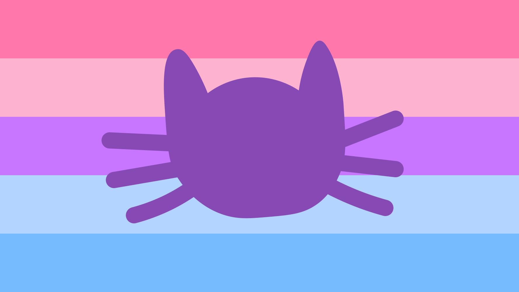 Drapeau Catgender grand format contre le manque de visibilité des xénogenres Pride