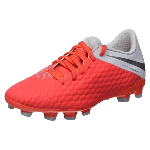 Nike Hypervenom Phantom III Academy FG, Zapatillas de Fútbol Unisex Niños, Rojo (Rot/Gr Rot/Gr), 38.5 EU