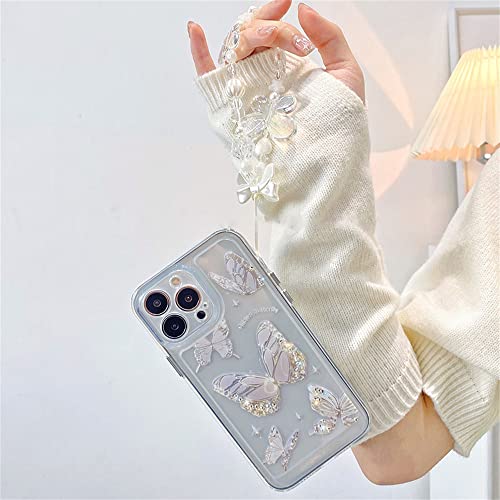 Coque iPhone 15 chaîne papillon évite les chutes de téléphone - 6