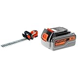 Batteria Litio, 18 V - 2.0 Ah BLACK+DECKER GTC1845L20-QW Tagliasiepi a Batteria, al Litio, 18 V, 2.0 Ah, 45 cm + BL4018 Batteria al Litio, 18 V, 4.0 Ah