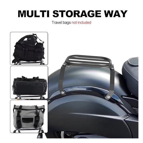 Porte-bagages arrière moto Indian Chef Springfield Roadmaster support boîte