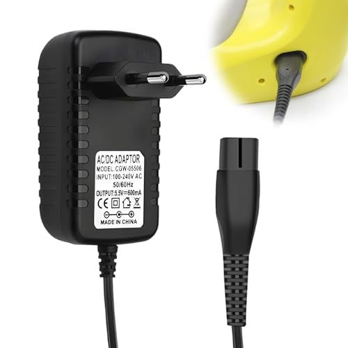5.5V Cargador para Karcher Limpiacristales, Cable de Carga Adaptador para Karcher Window Vac Limpiador de Ventanas Vac WV Classic, Plus, WV1, WV2, WV5, WV60, WV75, WV70, 1.5m