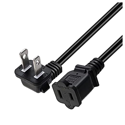 Strhowill 90 Degree Angled 0.5M/1.6FT Nema 1-15P to 1-15R Extension Cable,Polarized US 2-Prong Male-Female Extension Power Cord (Polarized Elbow/0.5M)