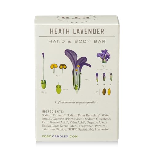 Image of KOBO Plant the Box Heath Lavender Bar Soap (7 oz)
