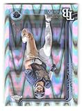 2025 Topps Chrome RayWave Refractor #111 Josh Lowe Tampa Bay Rays MLB Baseball Trading Card