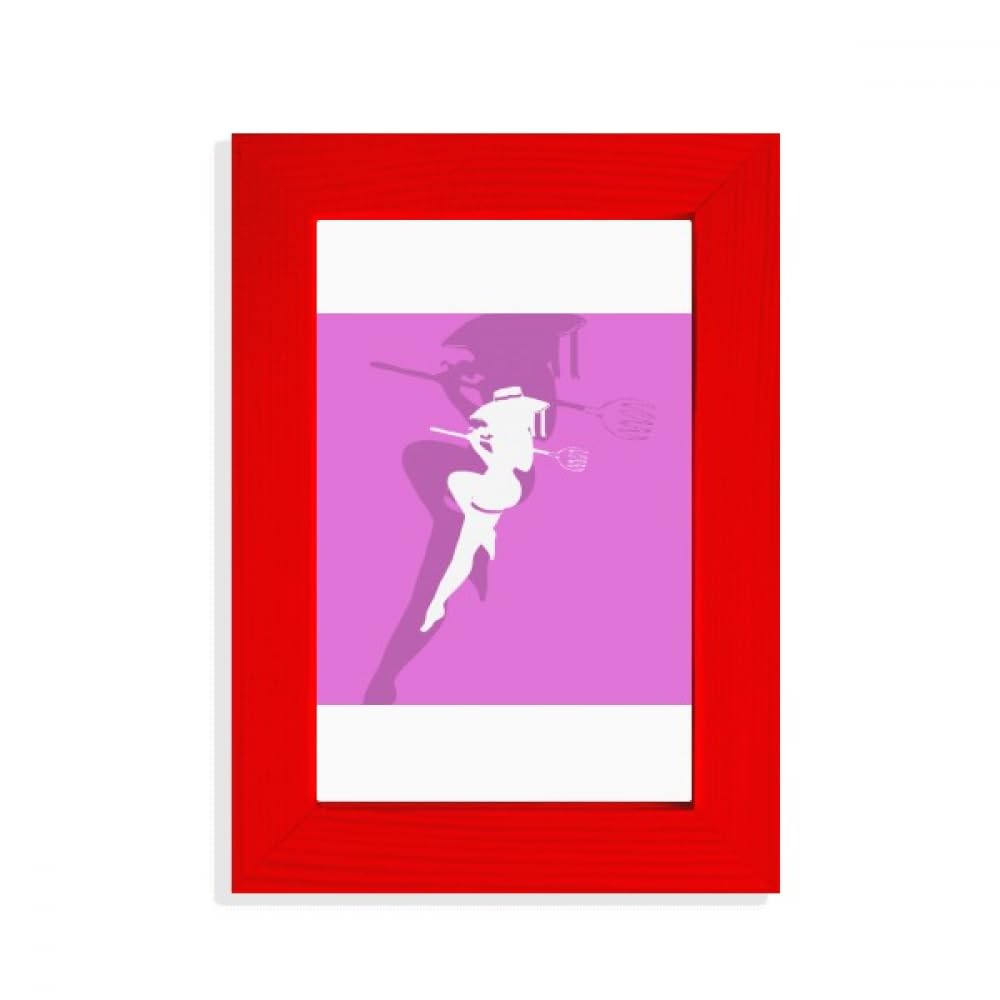 Cadre photo art déco rouge pour réveiller un mur blanc triste
