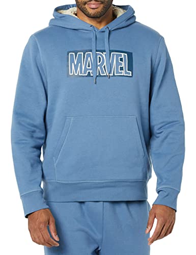 Amazon Essentials Disney | Marvel | Star Wars Men's Sherpa-Lined Pullover Hoodie Sweatshirt