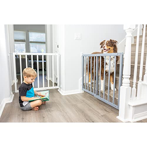 Primetime Petz Diy Safety Mate Expandable Pet Gate, Sturdy Wall Mountable Safety Gate For Hallways, Stairs, Fits Openings From 24.5” To 41”, White, One Size #TOP2