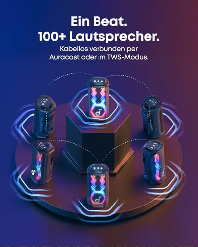 Soundcore by Anker Rave 3S Partybox mit KI-Karaoke, 200W Sound, 12h Akku – Ansicht 6