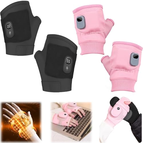 Guantes térmicos para mujer con calefacción actualizada y recargable