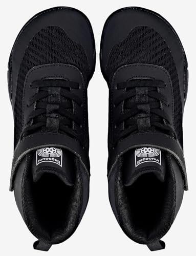 Kids Wrestling Shoes Boys Girls Boxing Shoes Mid Top Sneakers Zero Drop Sole3