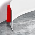 DRQ Flexible Baseboard Trim, 4 Inch x 20 Feet Vinyl Peel and Stick Molding Trim for Walls, Self Adhesive Rubber Cove Base Wall Base Moulding Trim for Home Decor, White