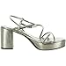 Calvin Klein Women's Lilana Heeled Sandal, Metallic Taupe 240, 8
