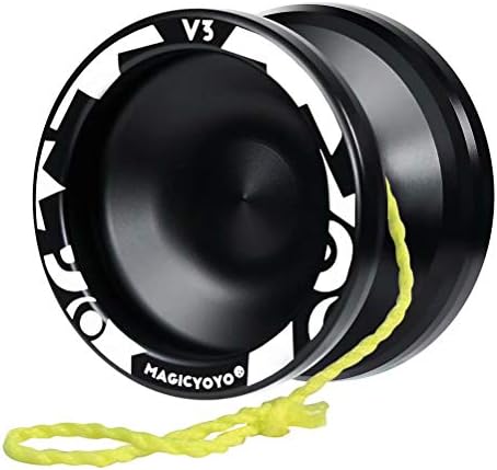MAGICYOYO Professional Responsive Yoyo V3, Aluminum Yo Yo for Kids Beginner, Replacement Unresponsive Ball Bearing for Advanced Yoyo Players + Removal Bearing Tool + Storage Bag + 12 Yoyo Strings