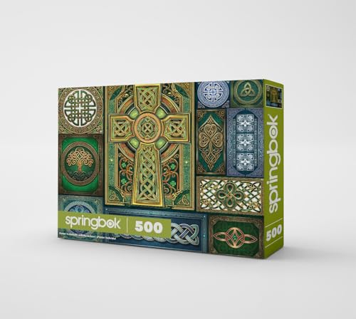 Puzzle Springbok Celtic Knots de 500 Piezas para Adultos | Piezas Únicas, Fabricado en USA, Materiales Ecológicos, Póster Incluido con Diseño Intricado de Nudos Celtas miniatura 2