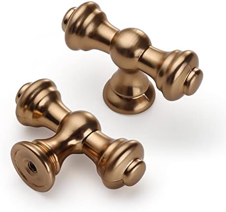 Asidrama 10 Pack Champagne Bronze Kitchen Cabinet Knobs - Brushed...
