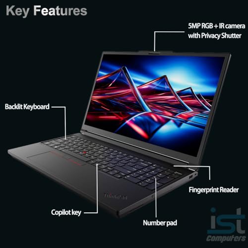 Image of Lenovo ThinkPad P16 Gen 3 Mobile Workstation Laptop (16 inch 4K+ UHD+, NVIDIA RTX PRO 2000 Blackwell 8GB, Intel Core Ultra 7 255HX, 64GB DDR5, 2TB SSD) for Engineer, Designer, 2x Thunderbolt 5, Win 11 Pro