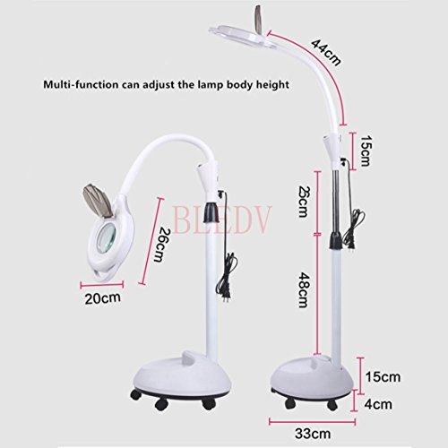 Lampe de plancher LED dimmable pour beauté et lecture
