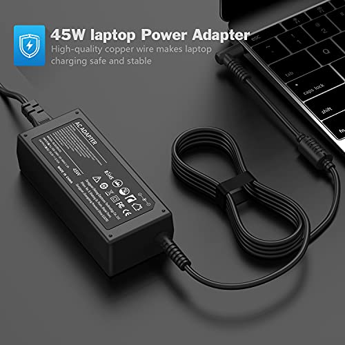 For Hp 45W Laptops Charger, Hp Elitebook Envy 360 Stream Pavilion Chromebook Power Cord With Smart Blue Tip 19.5V Dc 2.31A Laptop Tablet Charger #TOP6