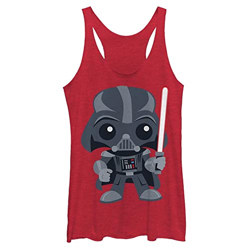 Débardeur Star Wars Vader Cutie pour femme rouge chiné taille XS