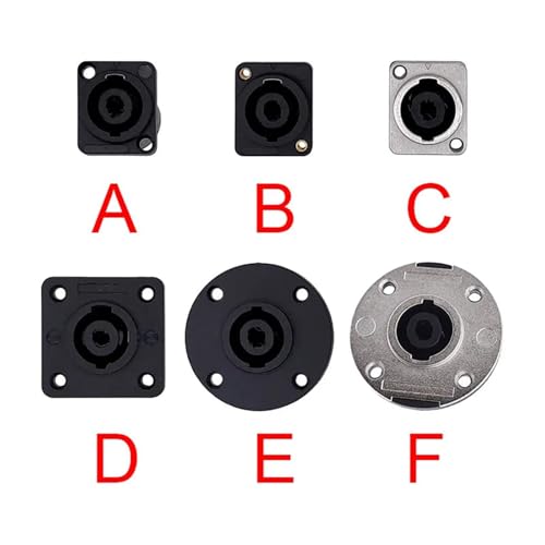 Conectores Speakon chasis tipo D con carcasa resistente para sonido 6